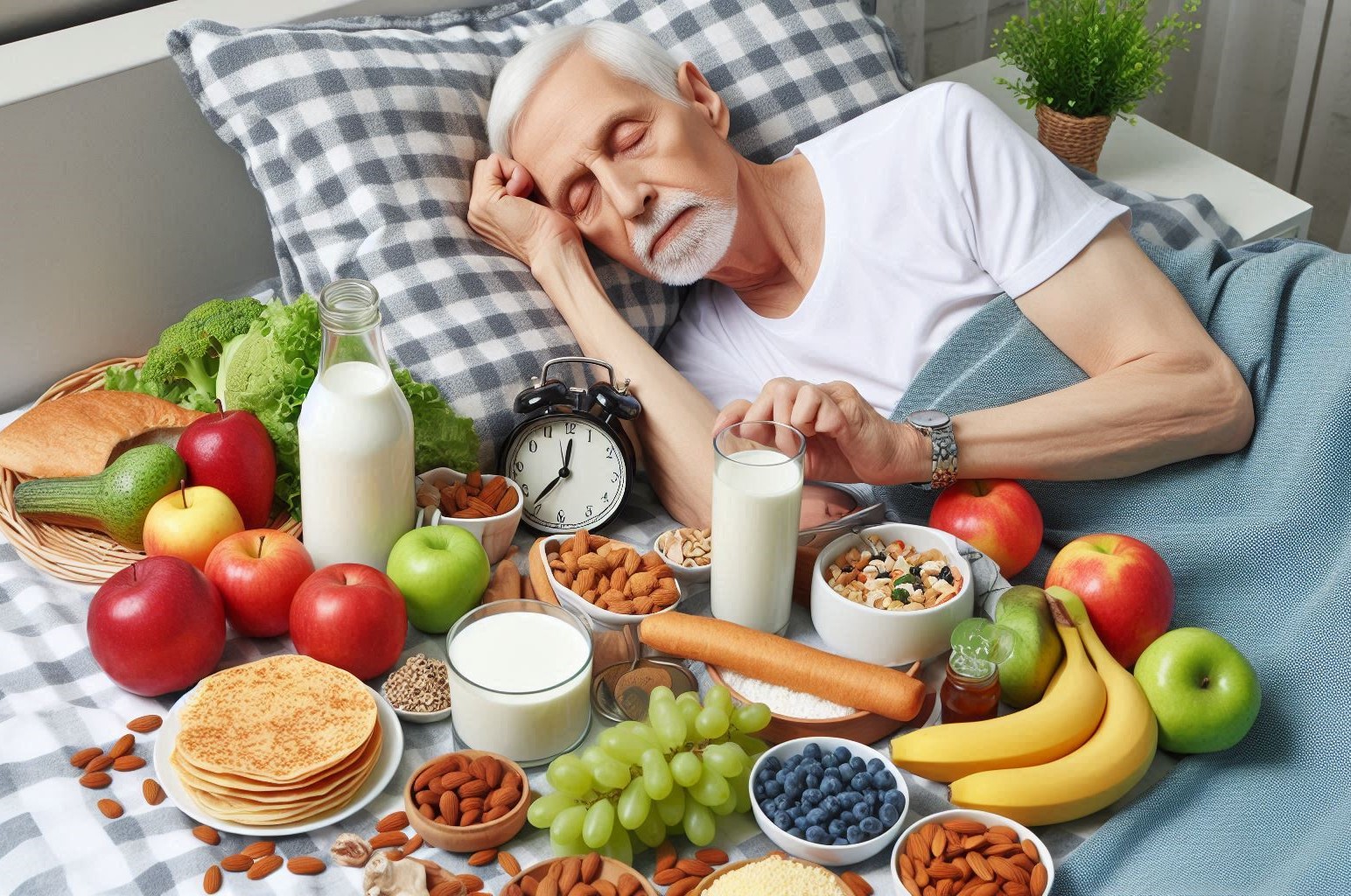 Nutrition and Sleep in Aging: Foods That Promote Restorative Sleep in seniors