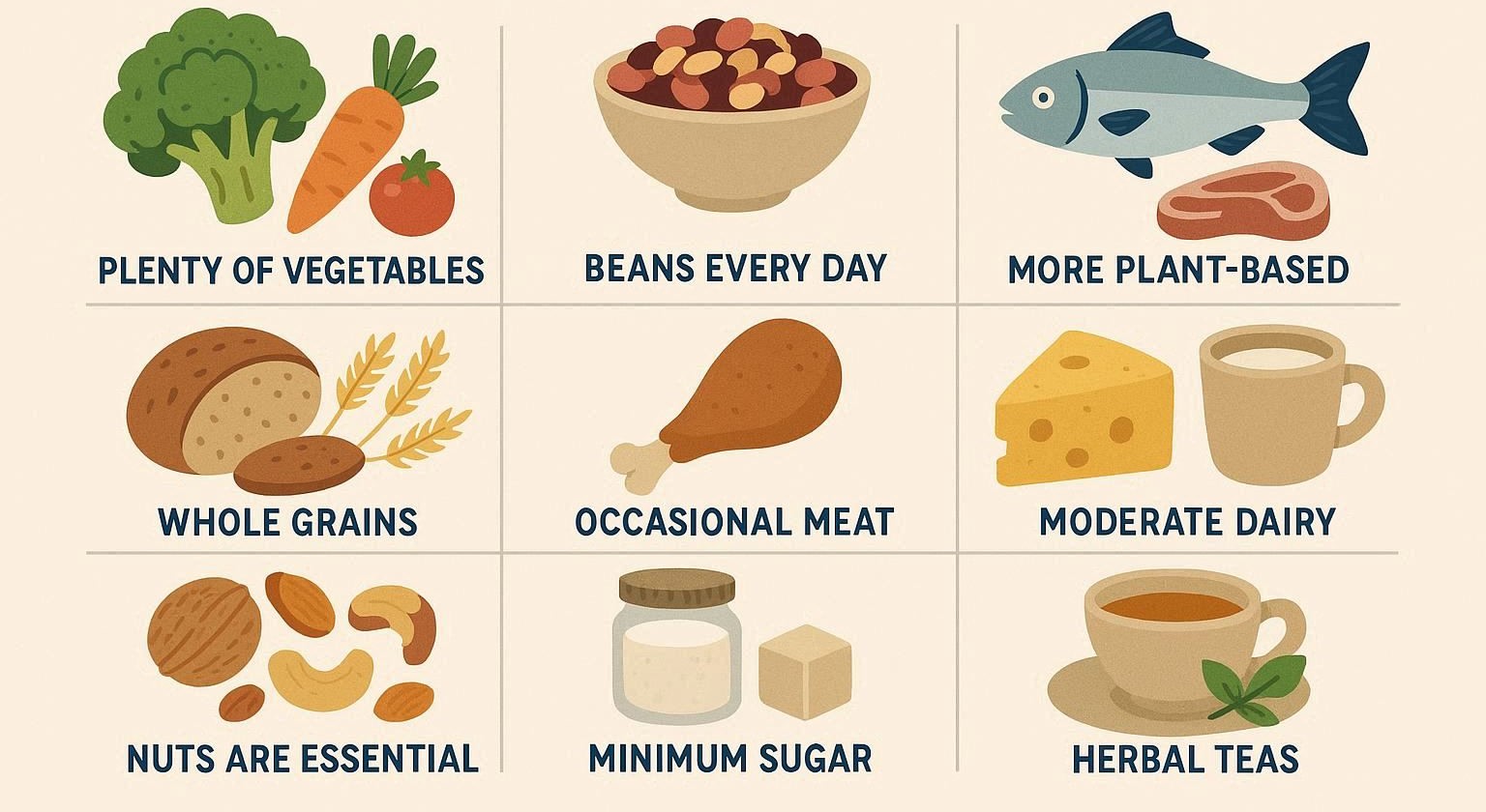 The Blue Zones Diet Explained: Lessons from the Longest-Lived Cultures