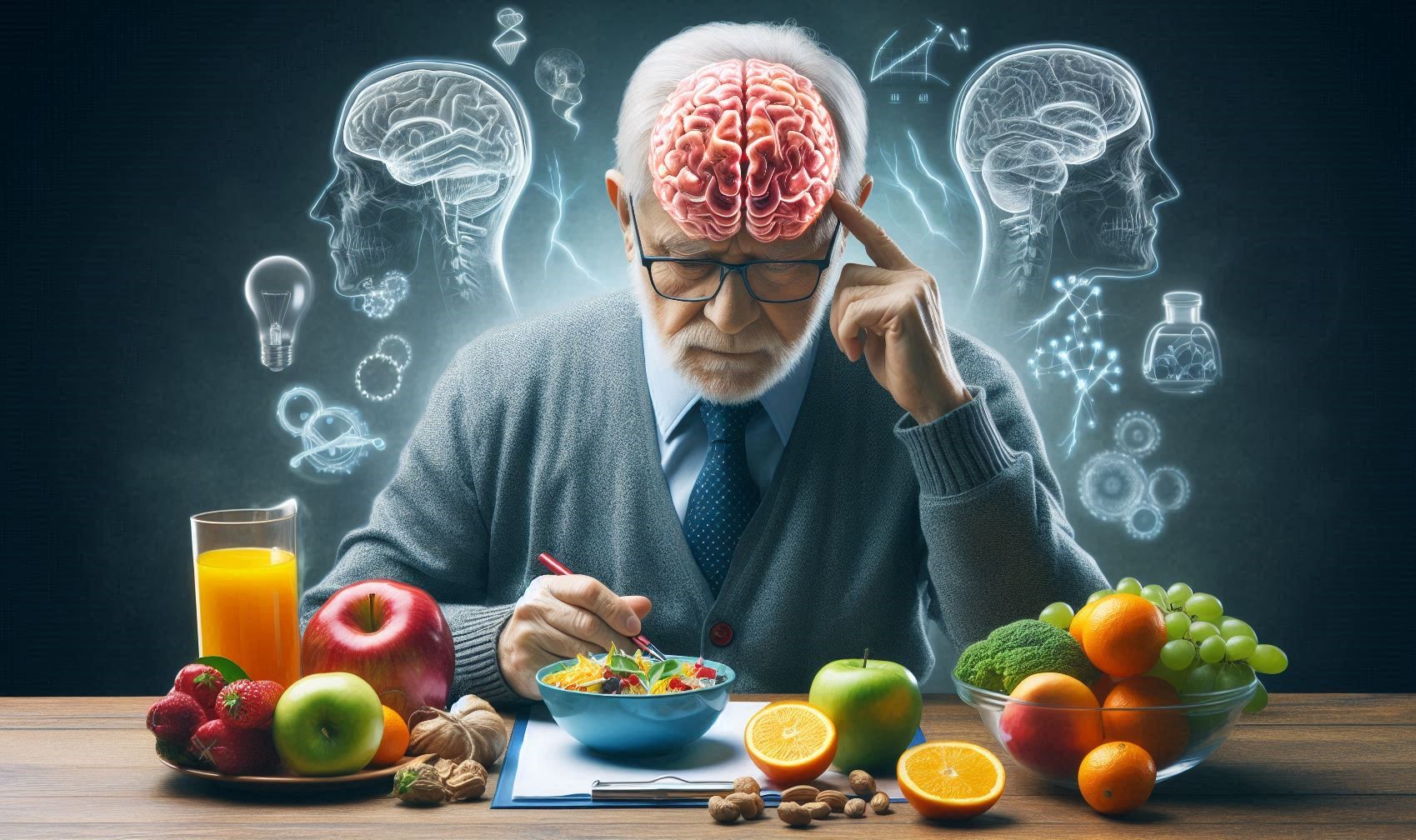 Cognitive Decline and the Brain-Gut Connection in Elderly Diets